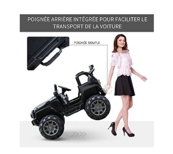 Voiture 4x4 électrique 12 V + télécommande 128L x 78l x 76H cm – Image 5