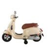 Scooter électrique Vespa crème – Image 2